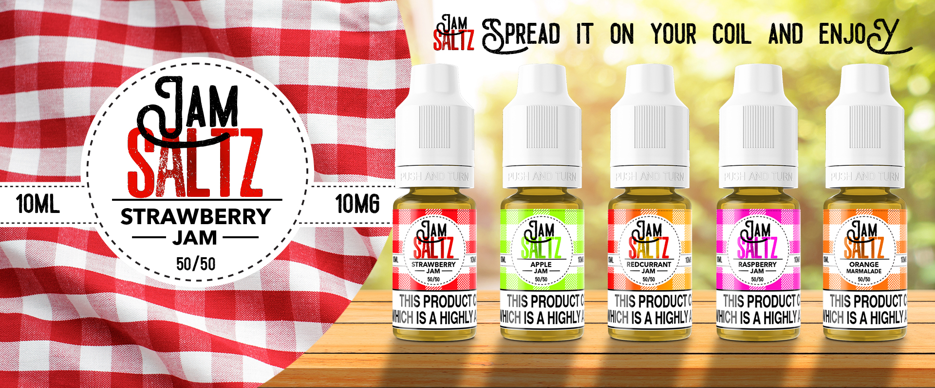 Raspberry Jam 10ml Jam Saltz 10mg 50/50